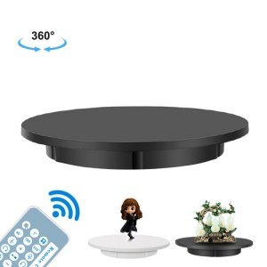 360 fokos termékforgató 60cm, távirányítóval, 100kg teherbírás fekete (DCA1272B)-1