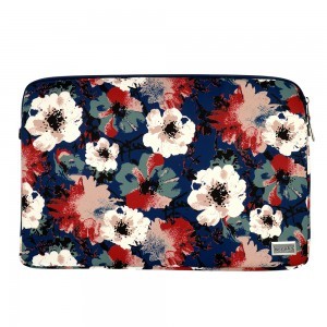 Wonder Sleeve laptop táska 17'' kék virágmintás