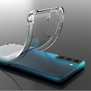 Samsung Galaxy S22 Ultra ütésálló átlátszó flexibilis TPU tok sarokvédelemmel Alphajack