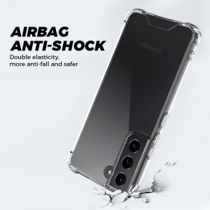 Samsung Galaxy S22 Ultra ütésálló átlátszó kemény TPU tok sarokvédelemmel Alphajack
