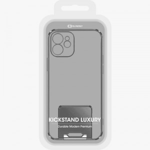 iPhone 13 Pro Max Tel Protect Kickstand Luxury tok támasztékkal fekete