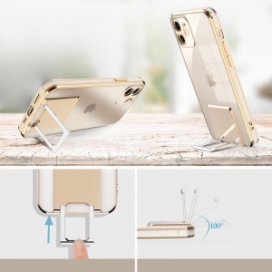 iPhone 12 Pro Max Tel Protect Kickstand Luxury tok támasztékkal lila