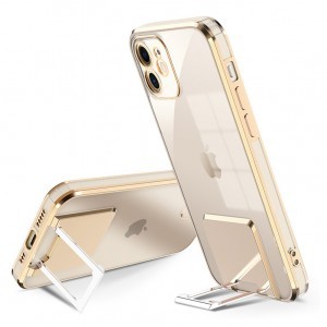 iPhone 12 Tel Protect Kickstand Luxury tok támasztékkal arany