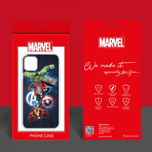 iPhone 13 Pro Max Marvel Avengers - Bosszúállók tok sötétkék