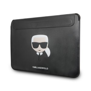 Macbook tok 13/ 14'' Karl Lagerfeld Head Embossed Sleeve fekete (KLCS14KHBK)