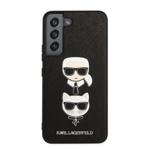 Samsung Galaxy S22 Karl Lagerfeld Karl Choupette Saffiano tok fekete (KLHCS22SSAKICKCBK)