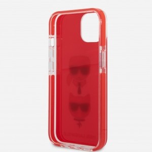 iPhone 13 mini Karl Lagerfeld TPE Karl and Choupette tok piros (KLHCP13STPE2TR)