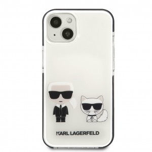 iPhone 13 mini Karl Lagerfeld TPE Karl and Choupette tok fehér (KLHCP13STPEKCW)