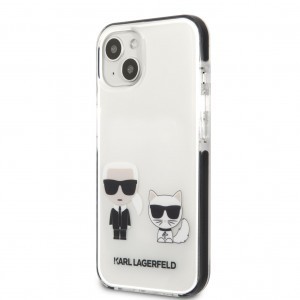 iPhone 13 mini Karl Lagerfeld TPE Karl and Choupette tok fehér (KLHCP13STPEKCW)