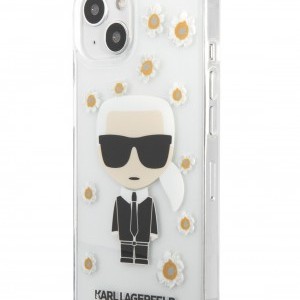 iPhone 13 mini Karl Lagerfeld Ikonik Flower tok átlátszó (KLHCP13SHFLT)