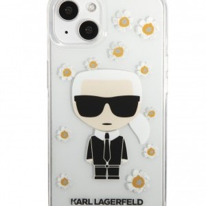 iPhone 13 Karl Lagerfeld Ikonik Flower tok átlátszó (KLHCP13MHFLT)