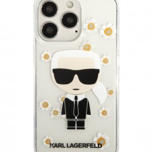 iPhone 13 Pro Karl Lagerfeld Ikonik Flower tok átlátszó (KLHCP13LHFLT)