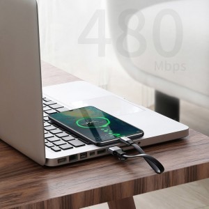 Baseus Simple HW Gyorstöltésre alkalmas adatkábel USB - USB Type-C 5A 40W 23cm arany (CATMBJ-BV3)