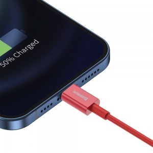 Baseus Superior USB - Lightning kábel 2.4A 1m piros (CALYS-A09)