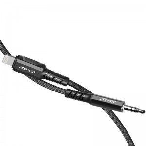 Acefast C1-06 MFI Lightning - 3.5mm mini jack audiokábel 1.2m AUX fekete