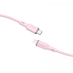 Acefast C2-01  MFI USB Type C - Lightning kábel 1,2m 30W 3A rózsaszín