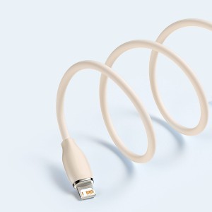 Baseus Jelly USB - Lightning kábel 2.4A 2m pink (CAGD000104)