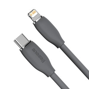 Baseus Jelly USB Type-C - Lightning kábel 20W 1.2m fekete (CAGD020001)