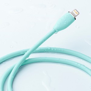 Baseus Jelly USB Type-C - Lightning kábel 20W 1.2m zöld (CAGD020006)
