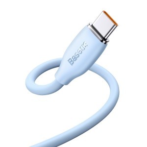 Baseus Jelly USB - USB Type-C kábel 100W 2m kék (CAGD010103)