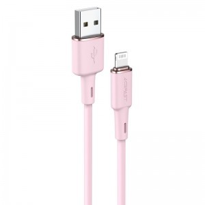 Acefast C2-02 MFI USB - Lightning kábel 1,2 m 2,4 A rózsaszín