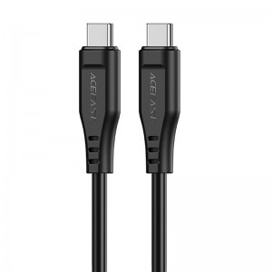 Acefast C3-03 USB Type C - USB Type C kábel 1,2m 60W (20V / 3A) fekete