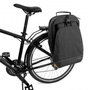 Wozinsky 2 az 1-ben kerékpártáska csomagtartóra és hátizsák 40L fekete (WBB33BK)