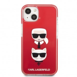 iPhone 13 Karl Lagerfeld TPE Karl and Choupette Heads tok piros (KLHCP13MTPE2TR)