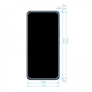 Samsung Galaxy S22 Plus Crong 7D Nano rugalmas üveg hibrid képernyővédő 9H
