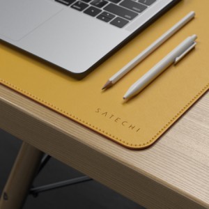 Satechi Eco Leather DeskMate bőr egérpad, sárga - narancs (ST-LDMYO)