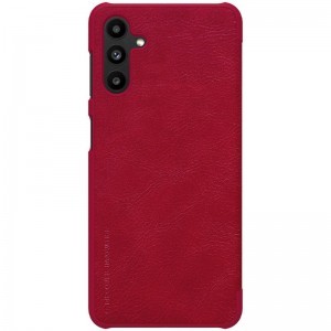 Samsung Galaxy A13 5G Nillkin Qin bőr fliptok piros