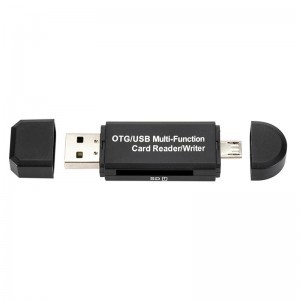 Memóriakártya olvasó CR03 OTG micro SD + SD - micro USB + USB