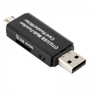 Memóriakártya olvasó CR03 OTG micro SD + SD - micro USB + USB