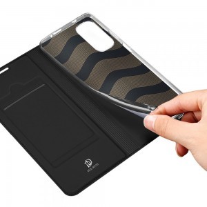 Xiaomi Poco X4 Pro 5G Dux Ducis Skinpro fliptok fekete 