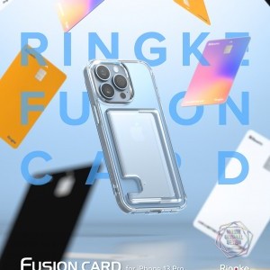 iPhone 13 Pro Ringke Fusion Card tok kártyatartóval átlátszó