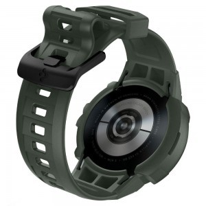 Samsung Galaxy Watch 4/5 44mm Spigen Rugged Armor Pro szíj és tok Military Green