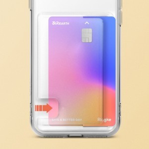 iPhone SE 2022 / SE 2020 / iPhone 8 / iPhone 7 Ringke Fusion Card tok kártyatartóval átlátszó
