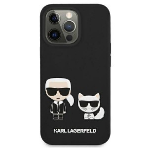 iPhone 13 Pro Max Karl Lagerfeld KLHMP13XSSKCK Karl Choupette MagSafe hardcase tok fekete