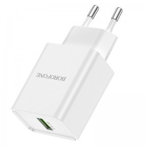 Borofone BN5 Jingrui USB Hálózati töltő QC 3.0 18W fehér