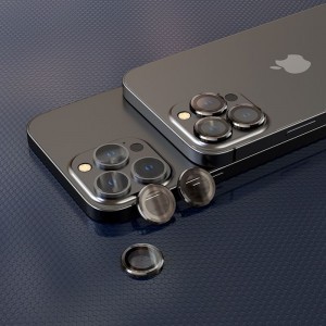 iPhone 13 Pro/13 Pro Max Hofi CamRing Pro+ kameralencse védő üvegfólia fekete