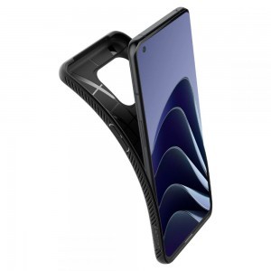 OnePlus 10 Pro 5G Spigen Liquid Air flexibilis TPU gél tok matt fekete