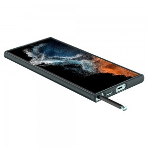 Samsung Galaxy S22 Ultra Spigen Thin Fit tok abyss zöld (ACS04517)