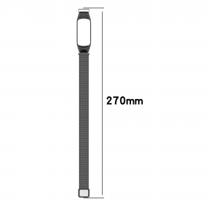 Xiaomi Mi Band 5/6 fém óraszíj ezüst
