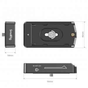 SmallRig NP-F Battery Adapter Plate Lite, akkumulátor foglalat (3018)-5