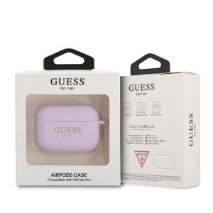 Airpods Pro 1/2 Guess 4G Charms szilikon tok lila