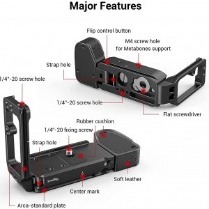 SmallRig L-Bracket, L-konzol Sony A7RIII/A7III/A9 kamerákhoz (2122D)-3