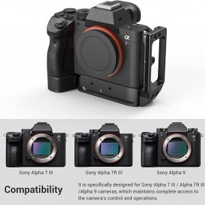 SmallRig L-Bracket, L-konzol Sony A7RIII/A7III/A9 kamerákhoz (2122D)-2