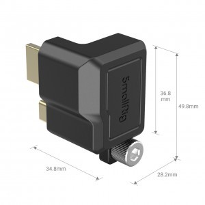 SmallRig HDMI és USB-C derékszögű adapter BMPCC 6K Pro kamerához (3289)-3