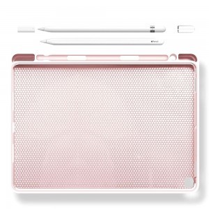iPad Air 4 2020 / Air 5 2022 Tech-Protect védőtok ceruza hellyel és angol billentyűzettel rózsaszín