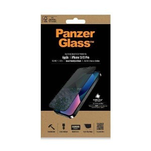iPhone 13/13 Pro/14 PanzerGlass E2E MicroFracture Antibakteriális tokbarát üvegfólia fekete